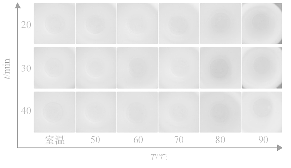 图6不同密闭消解时间、不同水浴温度的消解效果